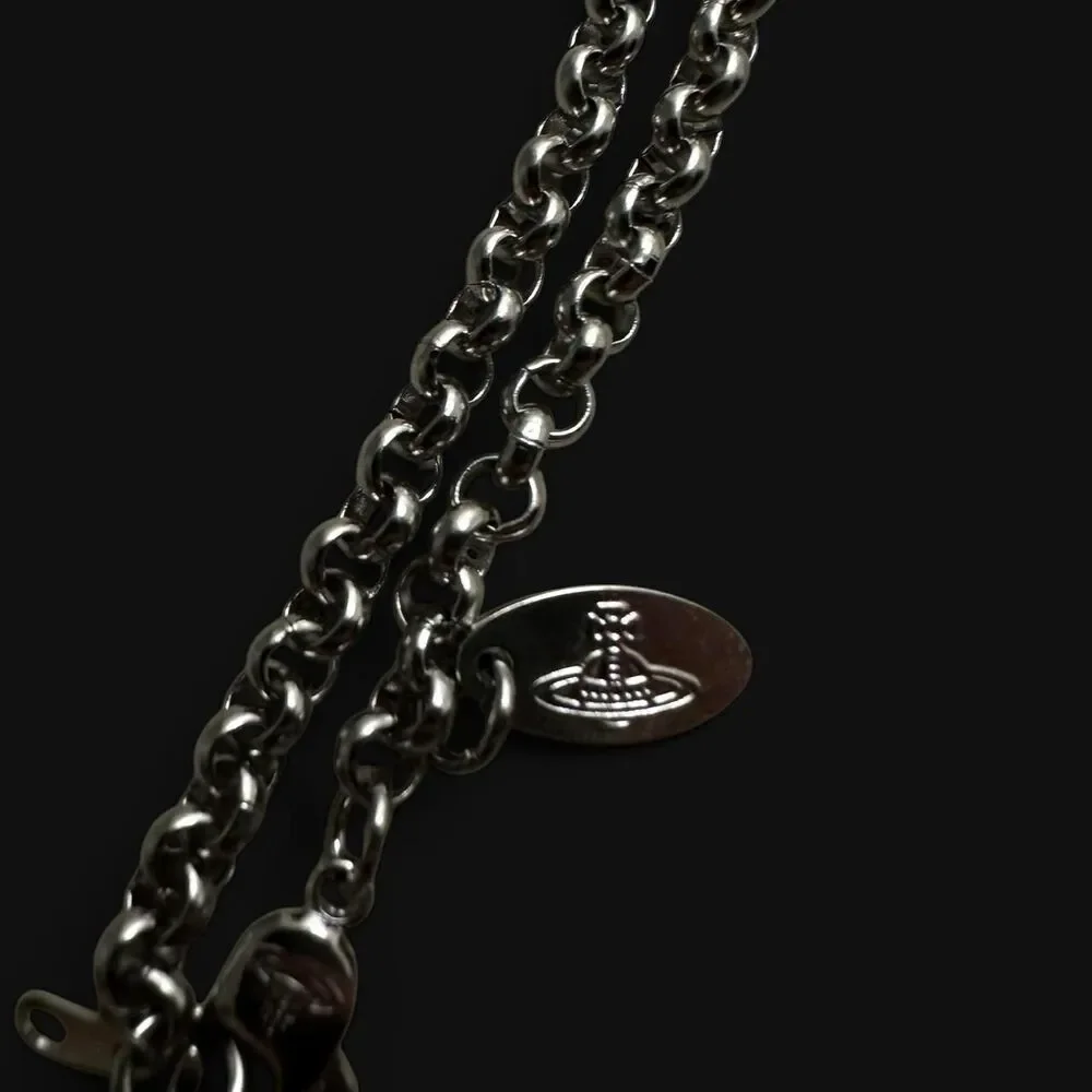 Vivienne Westwood Silver Orb Pendant Necklace, Unisex Everyday
